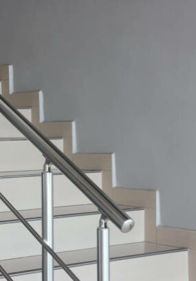 View of Aluminium Stair Railing and Joint Element